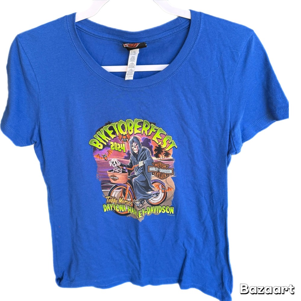 Harley‎ Davidson Teddy Morse's Biketoberfest 2024 Daytona short sleeve shirt top